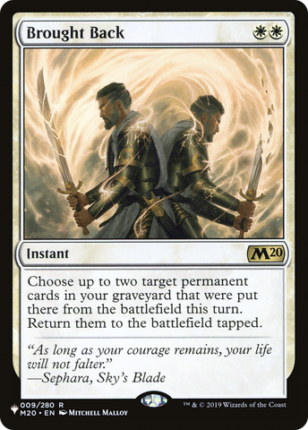 Brought Back [The List] Magic: The Gathering