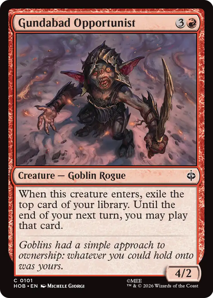 Gundabad Opportunist [The Hobbit] Magic: The Gathering