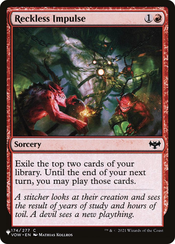 Reckless Impulse [The List] Magic: The Gathering