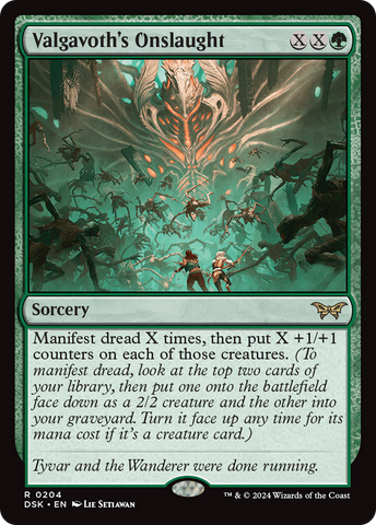 Valgavoth's Onslaught [Duskmourn: House of Horror] Magic: The Gathering