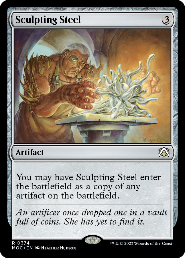 Sculpting Steel [March of the Machine Commander] Magic: The Gathering