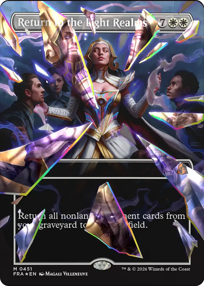 Return to the Light Realms (Borderless) (Facet Foil) (0415) [Reality Fracture] Magic: The Gathering