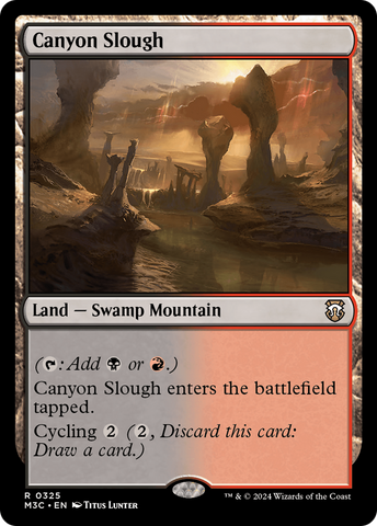 Canyon Slough [Modern Horizons 3 Commander] Magic: The Gathering