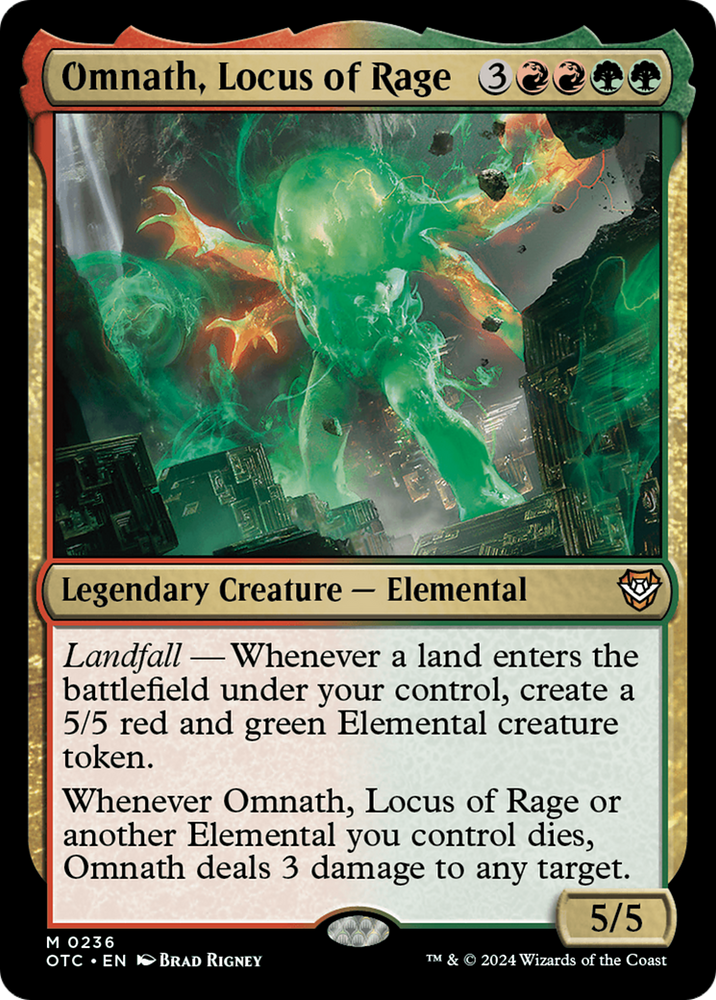 Omnath, Locus of Rage [Outlaws of Thunder Junction Commander] Magic: The Gathering