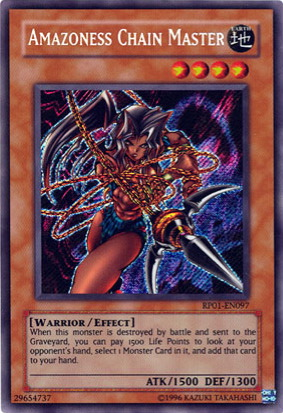 Amazoness Chain Master [RP01-EN097] Secret Rare Yu-Gi-Oh!