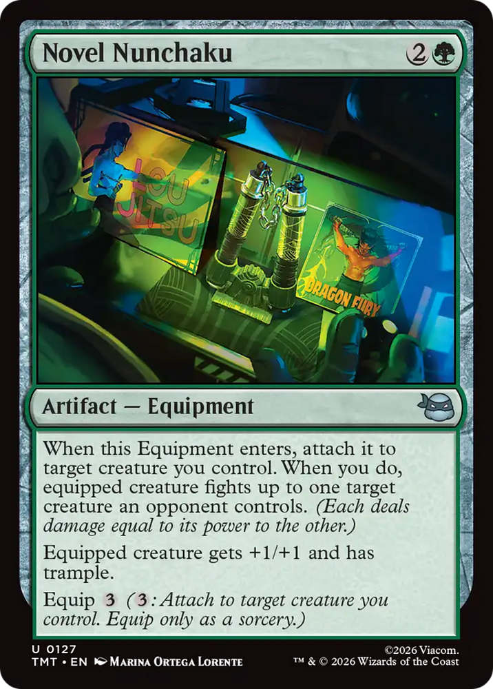 Novel Nunchaku [Teenage Mutant Ninja Turtles] Magic: The Gathering