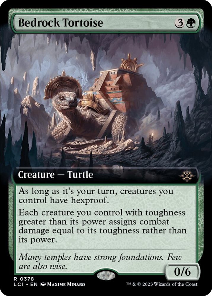 Bedrock Tortoise (Extended Art) [The Lost Caverns of Ixalan] Magic: The Gathering