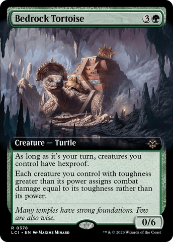 Bedrock Tortoise (Extended Art) [The Lost Caverns of Ixalan] Magic: The Gathering