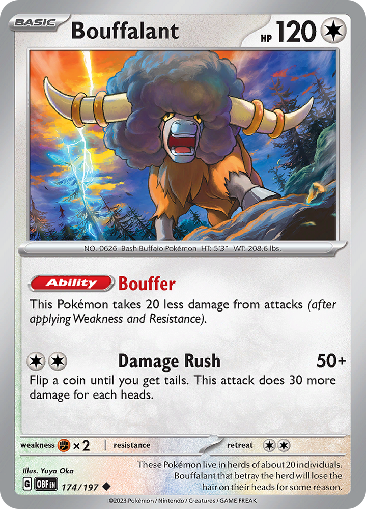 Bouffalant (174/197) [Scarlet & Violet: Obsidian Flames] Pokémon