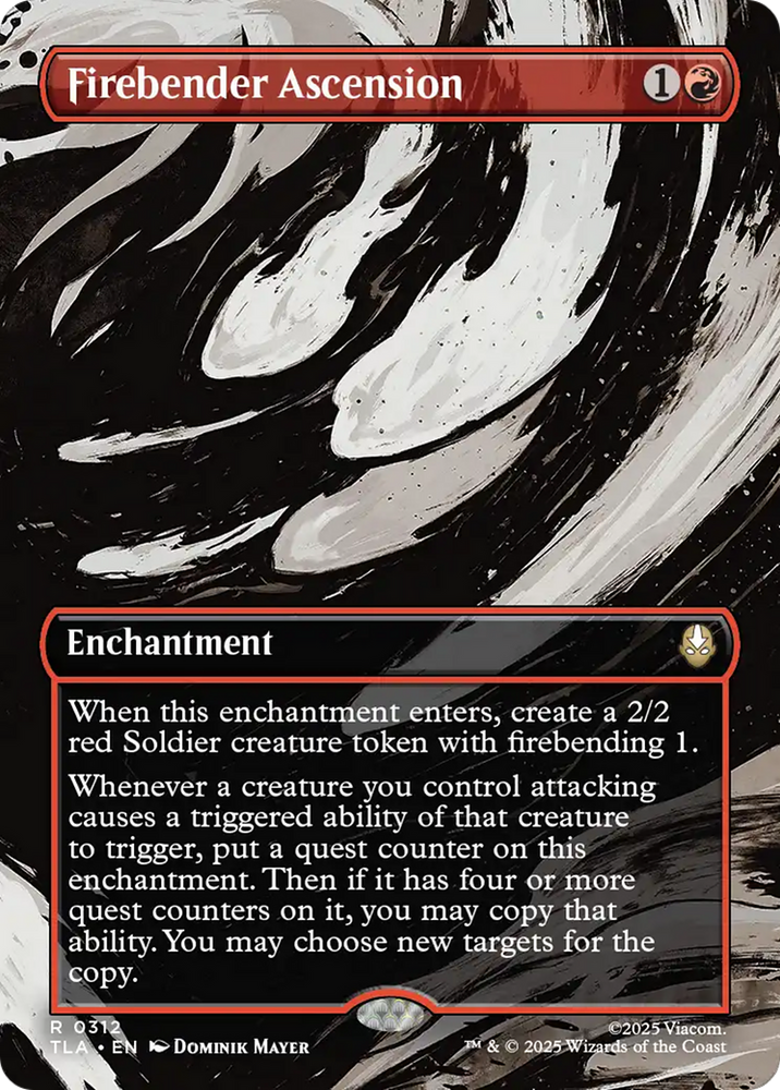 Firebender Ascension (Borderless) [Avatar: The Last Airbender] Magic: The Gathering
