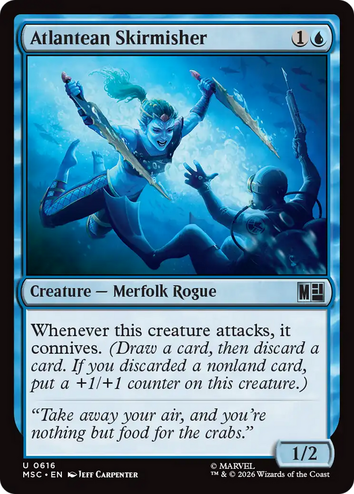 Atlantean Skirmisher [Marvel Super Heroes Commander] Magic: The Gathering