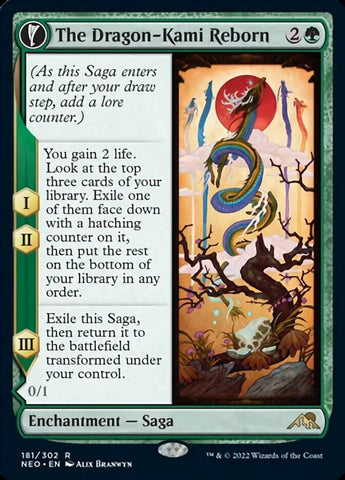 The Dragon-Kami Reborn // Dragon-Kami's Egg [Kamigawa: Neon Dynasty] Magic: The Gathering