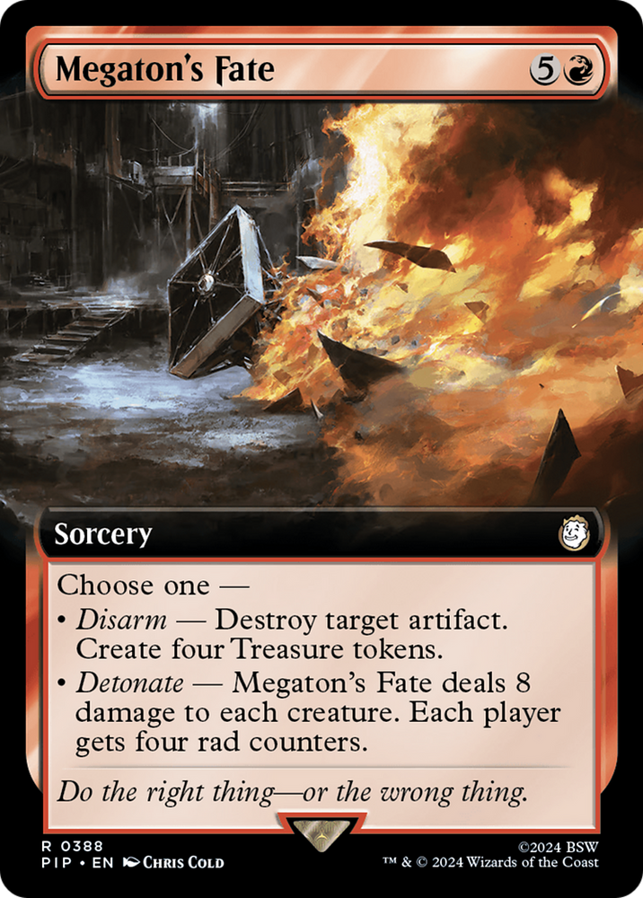 Megaton's Fate (Extended Art) [Fallout] Magic: The Gathering