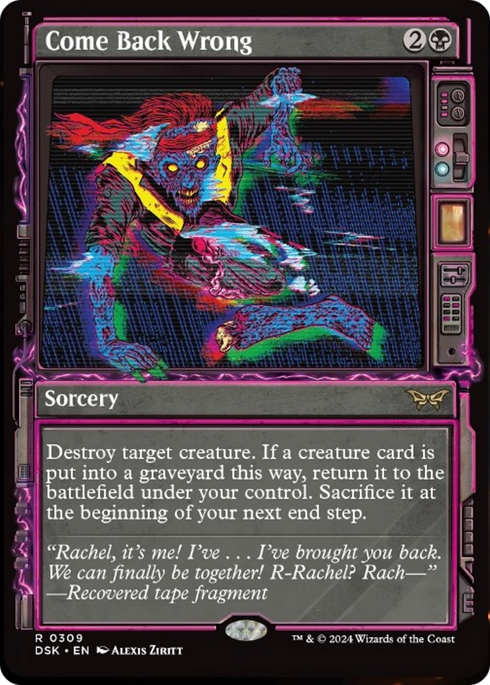Come Back Wrong (Showcase) [Duskmourn: House of Horror] Magic: The Gathering