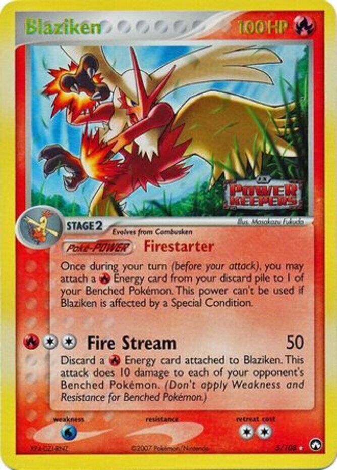 Blaziken (5/108) (Stamped) [EX: Power Keepers] Pokémon