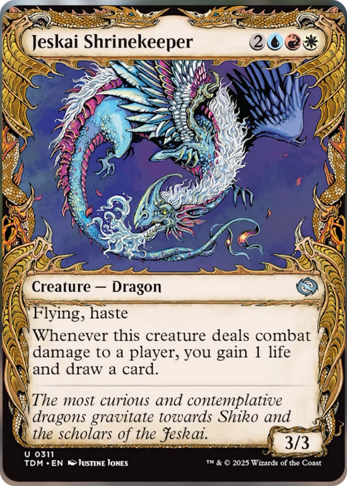 Jeskai Shrinekeeper (Showcase) [Tarkir: Dragonstorm] Magic: The Gathering