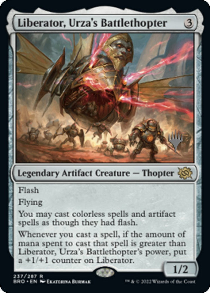 Liberator, Urza's Battlethopter (Promo Pack) [The Brothers' War Promos] Magic: The Gathering