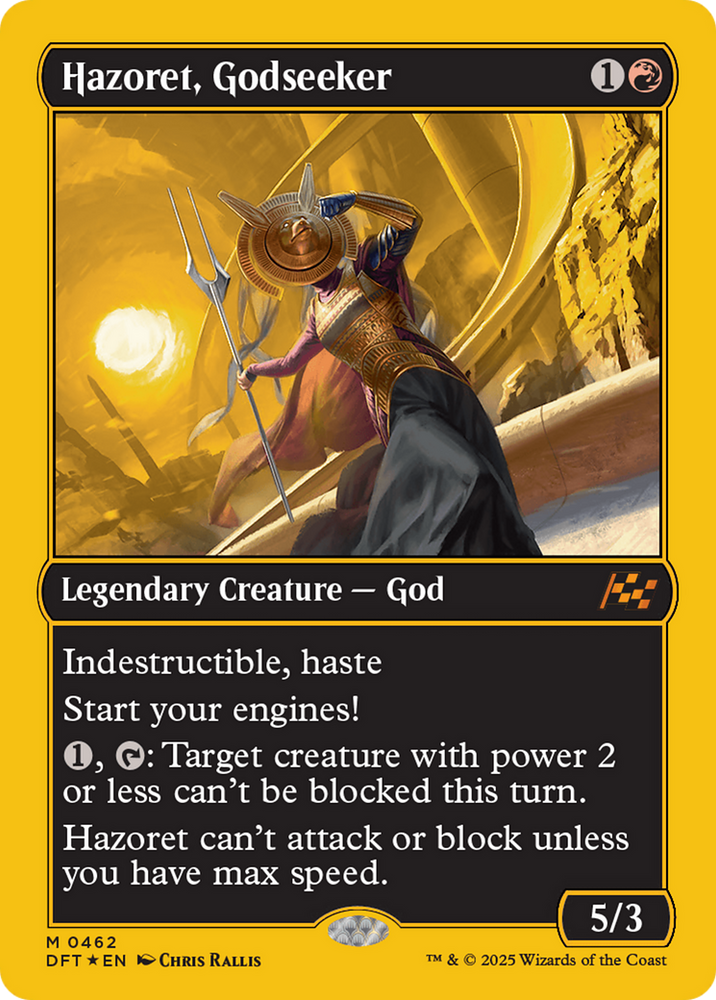 Hazoret, Godseeker (First-Place Foil) [Aetherdrift] Magic: The Gathering