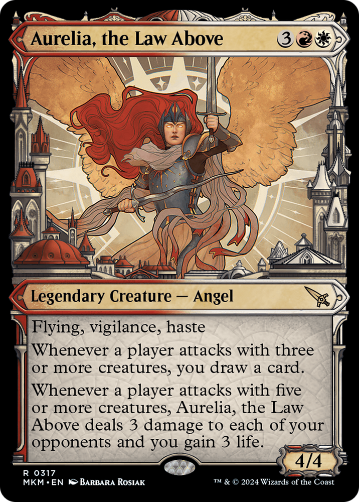 Aurelia, the Law Above (Showcase) (0317) [Murders at Karlov Manor] Magic: The Gathering