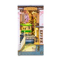 Rolife Sakura Tram DIY Book Nook Kit