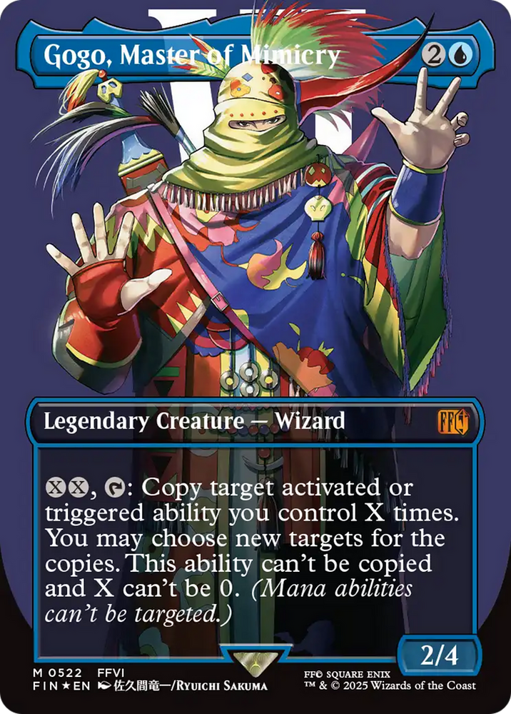Gogo, Master of Mimicry (Borderless) (Surge Foil) [FINAL FANTASY] Magic: The Gathering