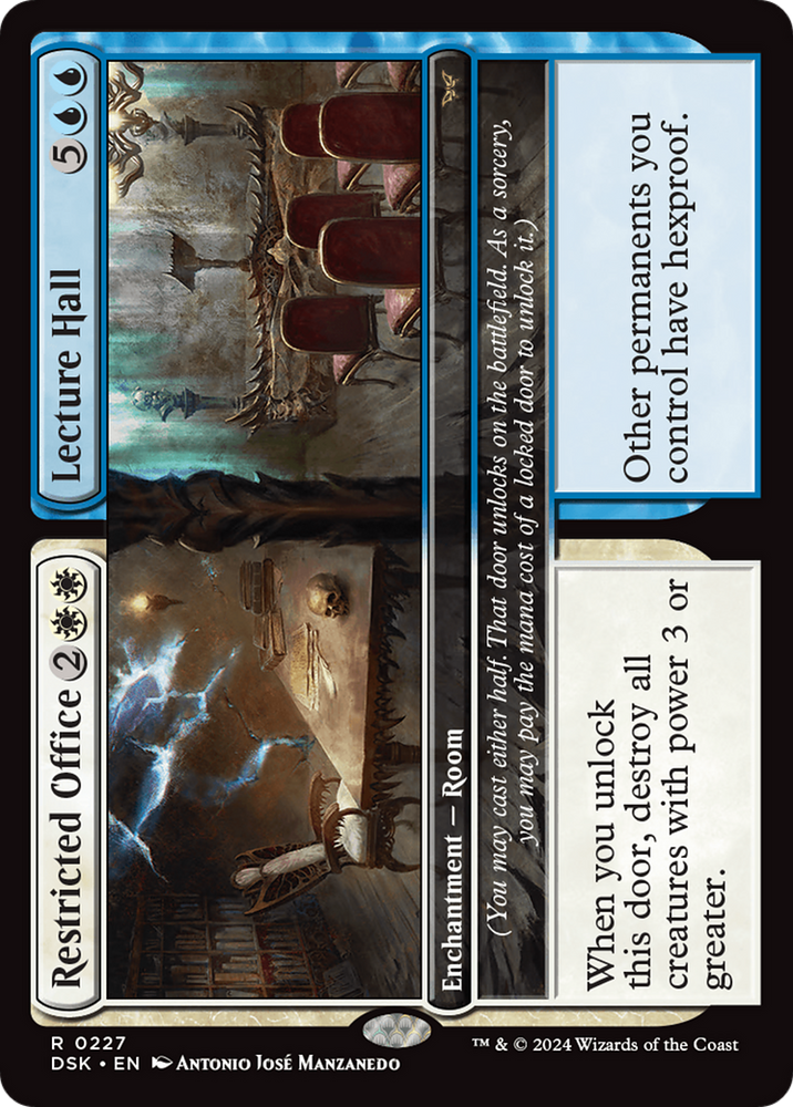 Restricted Office // Lecture Hall [Duskmourn: House of Horror] Magic: The Gathering
