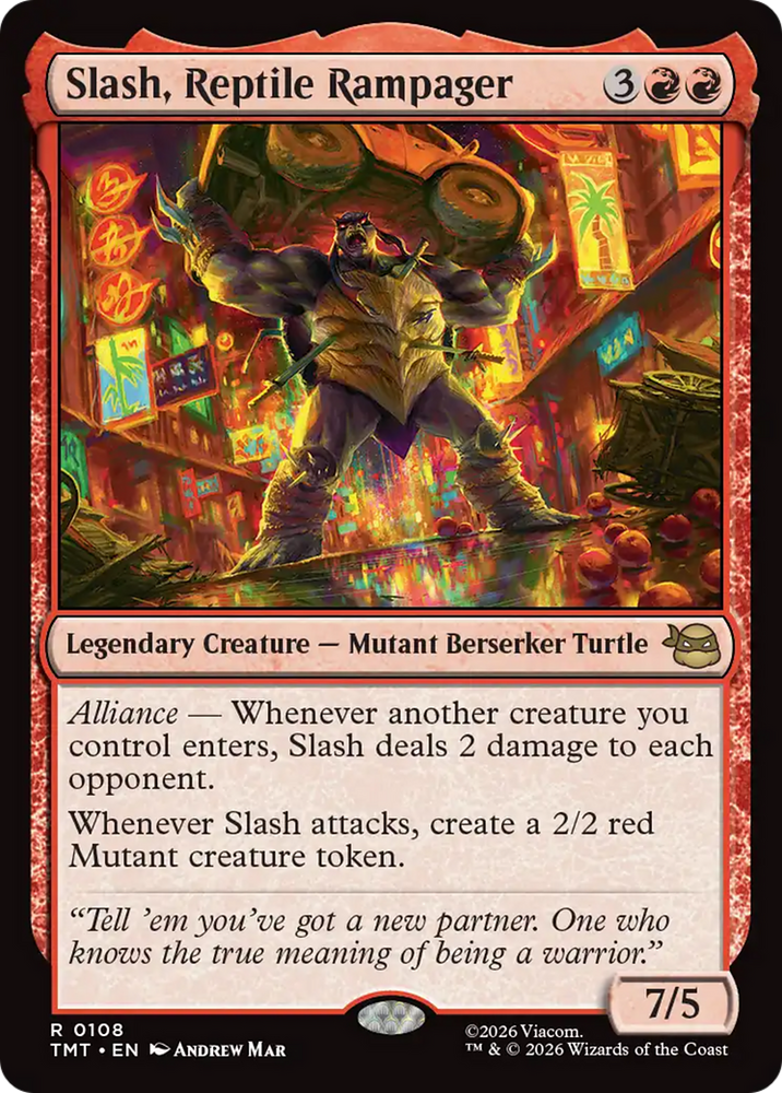 Slash, Reptile Rampager [Teenage Mutant Ninja Turtles] Magic: The Gathering