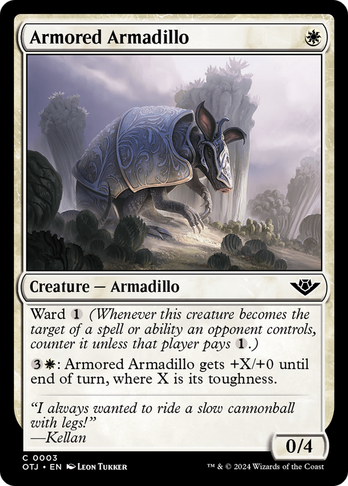 Armored Armadillo [Outlaws of Thunder Junction] Magic: The Gathering