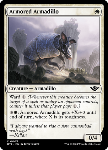 Armored Armadillo [Outlaws of Thunder Junction] Magic: The Gathering