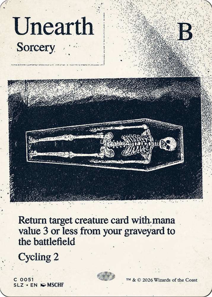 Unearth (0051) [Secret Lair x MSCHF: The Zeta Set] Magic: The Gathering