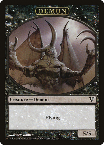 Angel // Demon Double-Sided Token [Avacyn Restored Tokens] Magic: The Gathering
