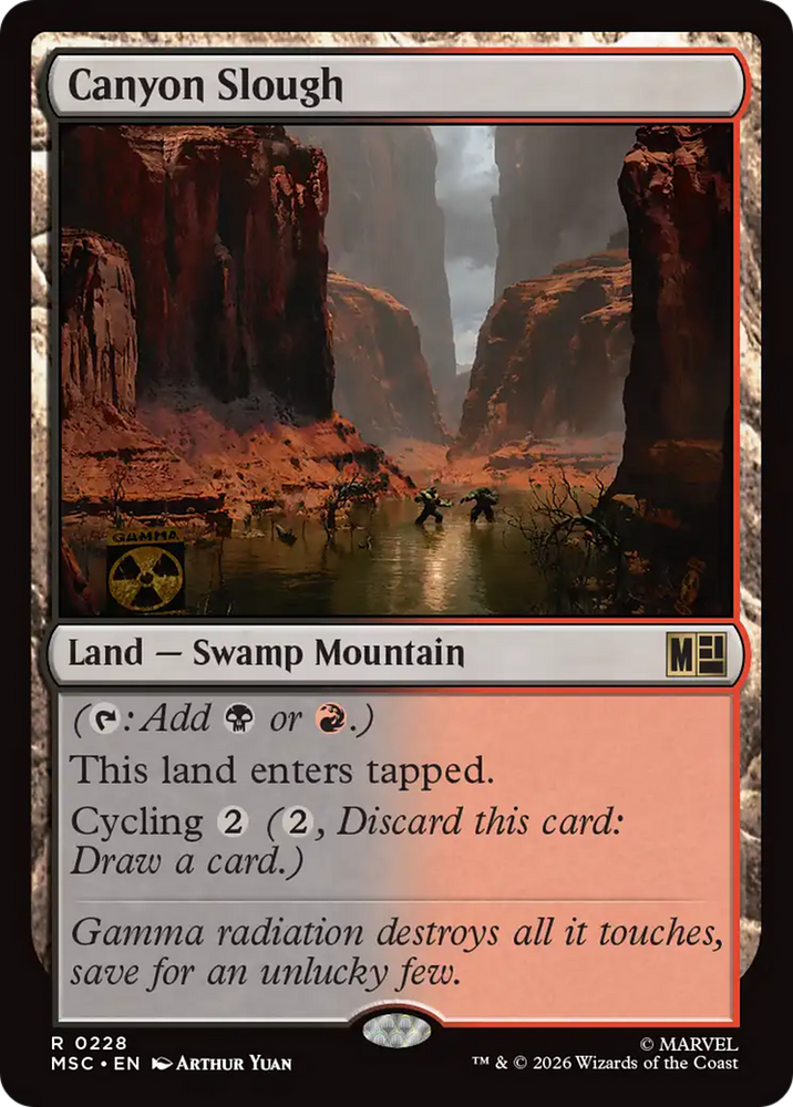 Canyon Slough [Marvel Super Heroes Commander] Magic: The Gathering