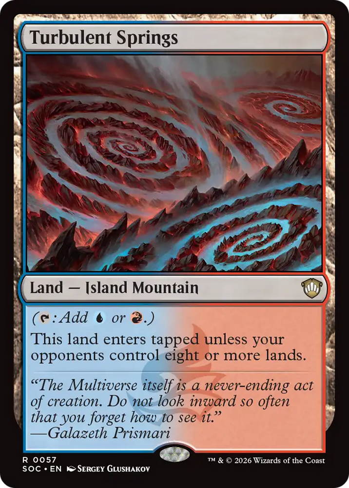 Turbulent Springs [Secrets of Strixhaven Commander] Magic: The Gathering