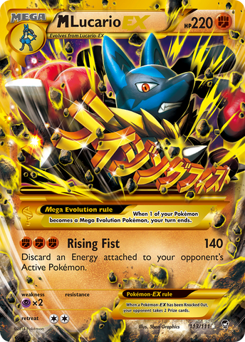 M Lucario EX (113/111) [XY: Furious Fists] Pokémon