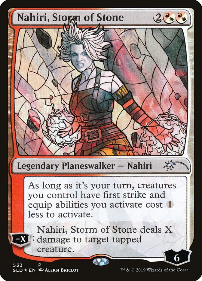 Nahiri, Storm of Stone (Stained Glass) [Secret Lair Drop Promos] Magic: The Gathering