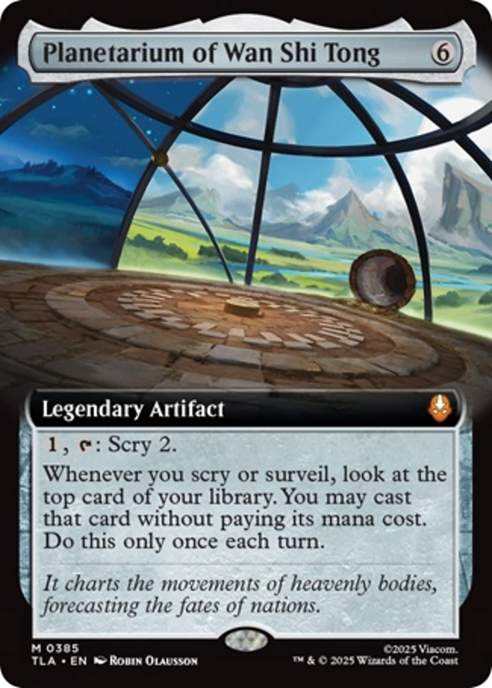 Planetarium of Wan Shi Tong (Extended Art) [Avatar: The Last Airbender] Magic: The Gathering