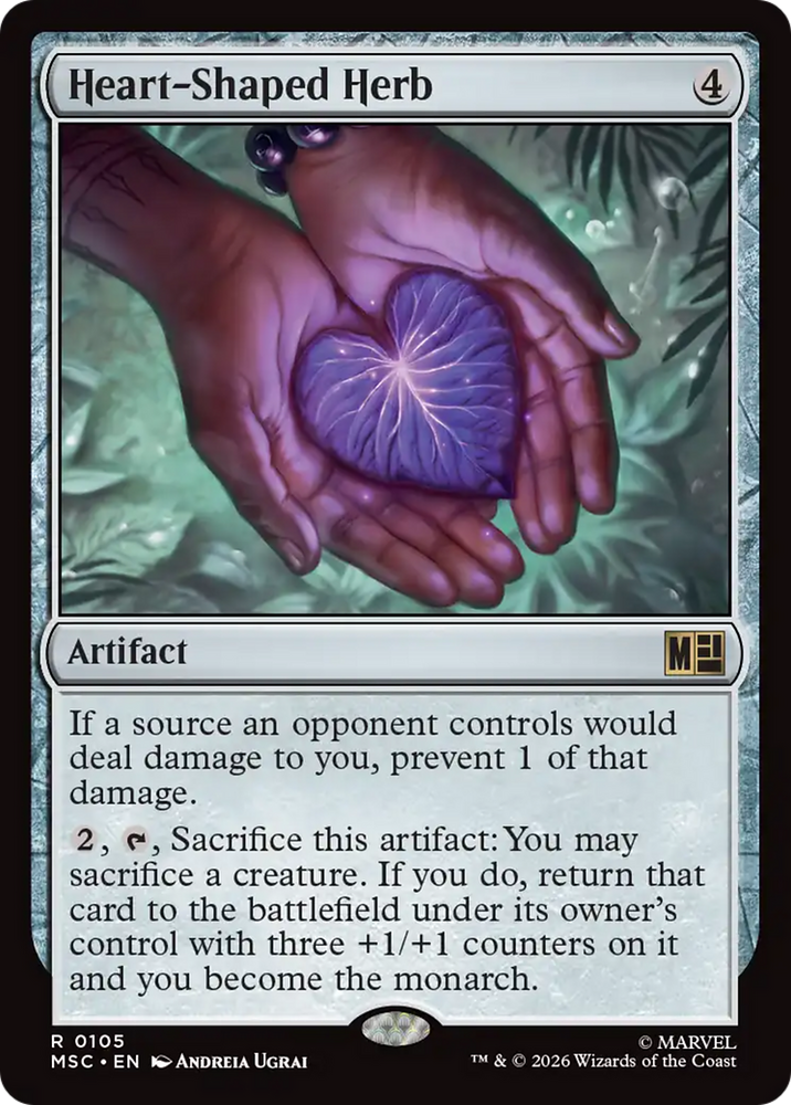 Heart-Shaped Herb [Marvel Super Heroes Commander] Magic: The Gathering