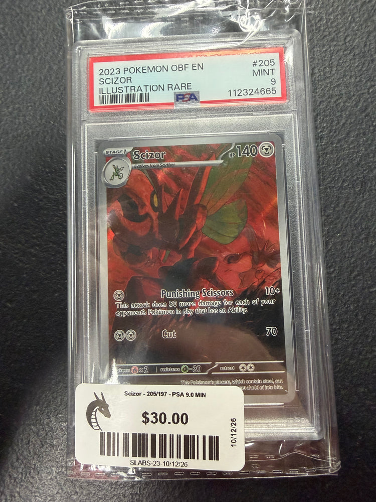 Scizor - 205/197 - PSA 9.0 MINT -  (Illustration Rare) Pokemon