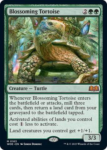 Blossoming Tortoise [Wilds of Eldraine] Magic: The Gathering