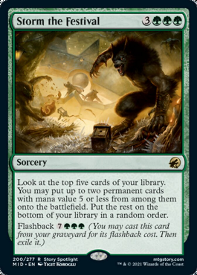 Storm the Festival [Innistrad: Midnight Hunt] Magic: The Gathering