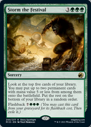 Storm the Festival [Innistrad: Midnight Hunt] Magic: The Gathering