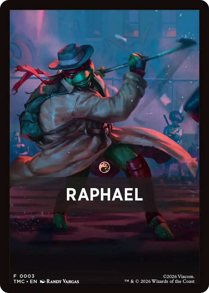 Raphael Theme Card [Teenage Mutant Ninja Turtles Commander Tokens] Magic: The Gathering