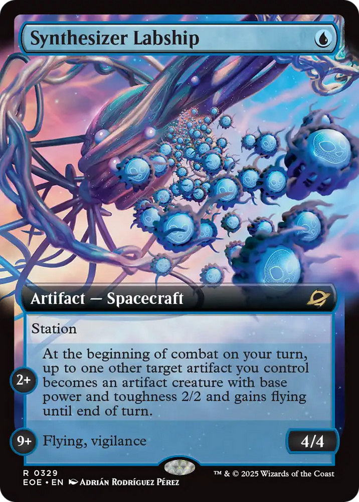 Synthesizer Labship (Extended Art) [Edge of Eternities] Magic: The Gathering