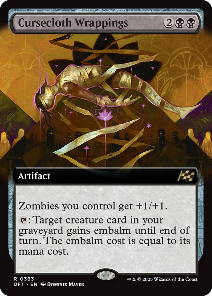 Cursecloth Wrappings (Extended Art) [Aetherdrift] Magic: The Gathering