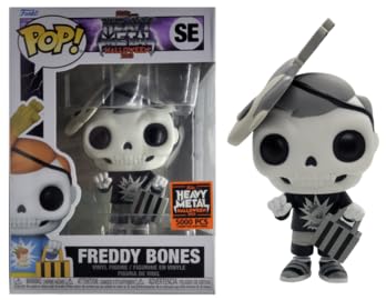 Pop! Originals: Heavy Metal Halloween - Black & White Freddy Bones FUNKO