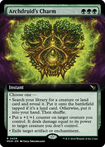 Archdruid's Charm (Extended Art) [Murders at Karlov Manor] Magic: The Gathering