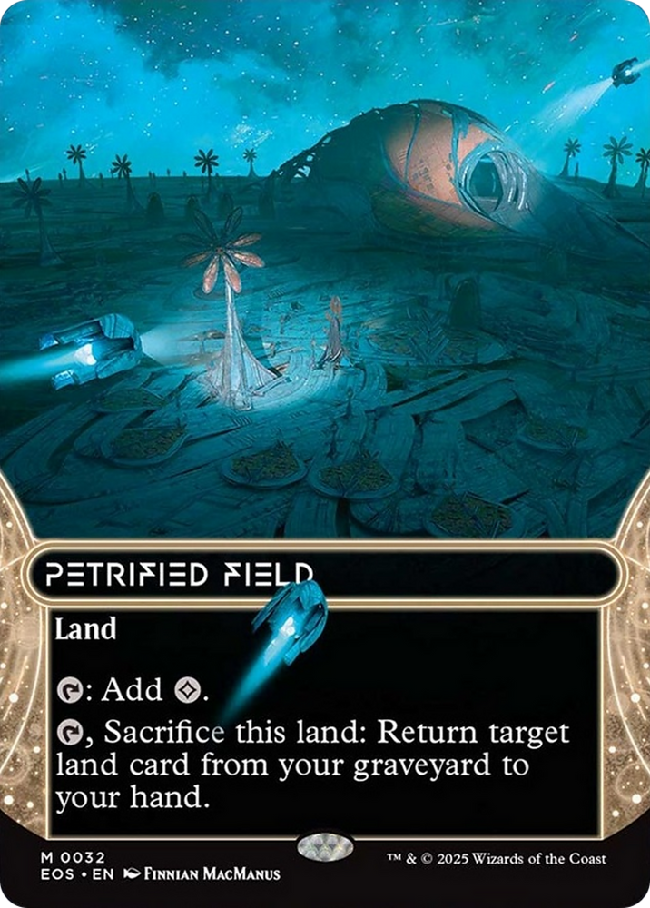 Petrified Field (0032) (Borderless) [Edge of Eternities: Stellar Sights] Magic: The Gathering