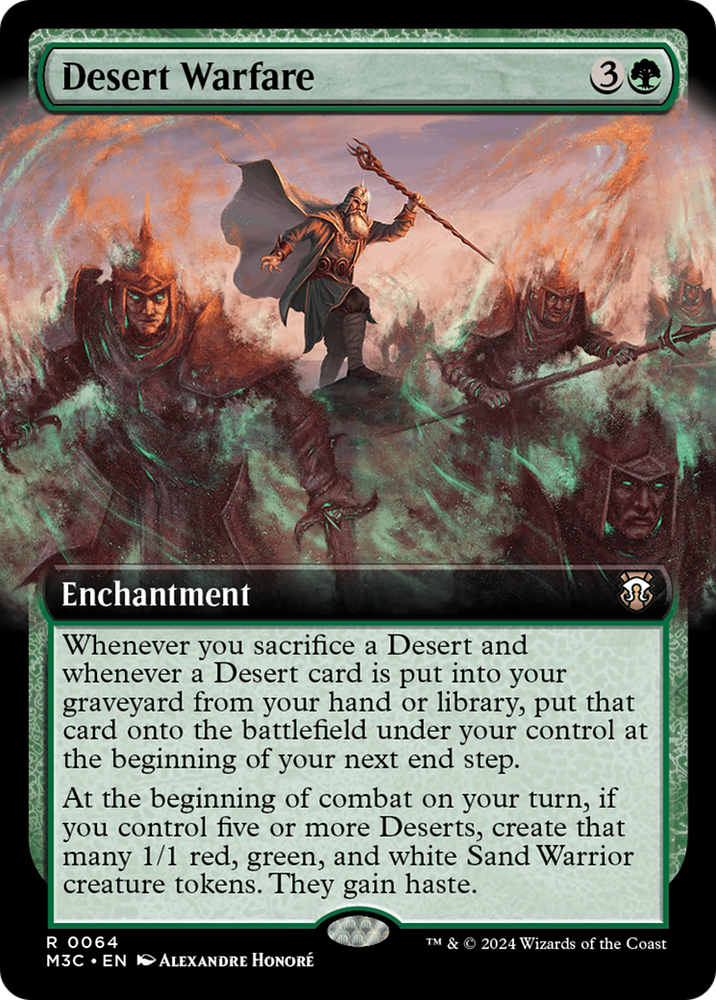 Desert Warfare (Extended Art) [Modern Horizons 3 Commander] Magic: The Gathering