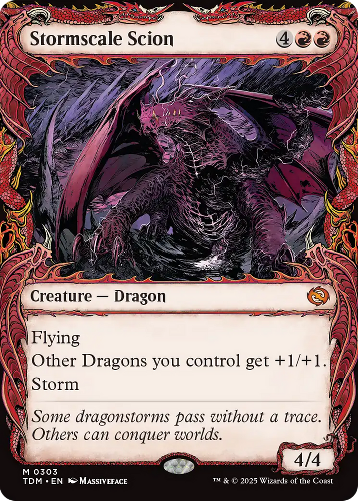 Stormscale Scion (Showcase) [Tarkir: Dragonstorm] Magic: The Gathering
