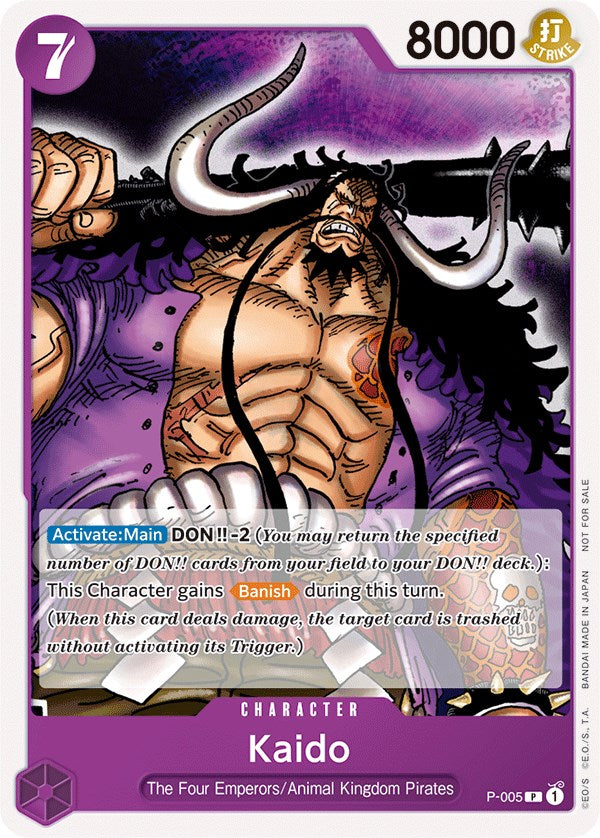 Kaido (Promotion Pack 2022) [One Piece Promotion Cards] Bandai